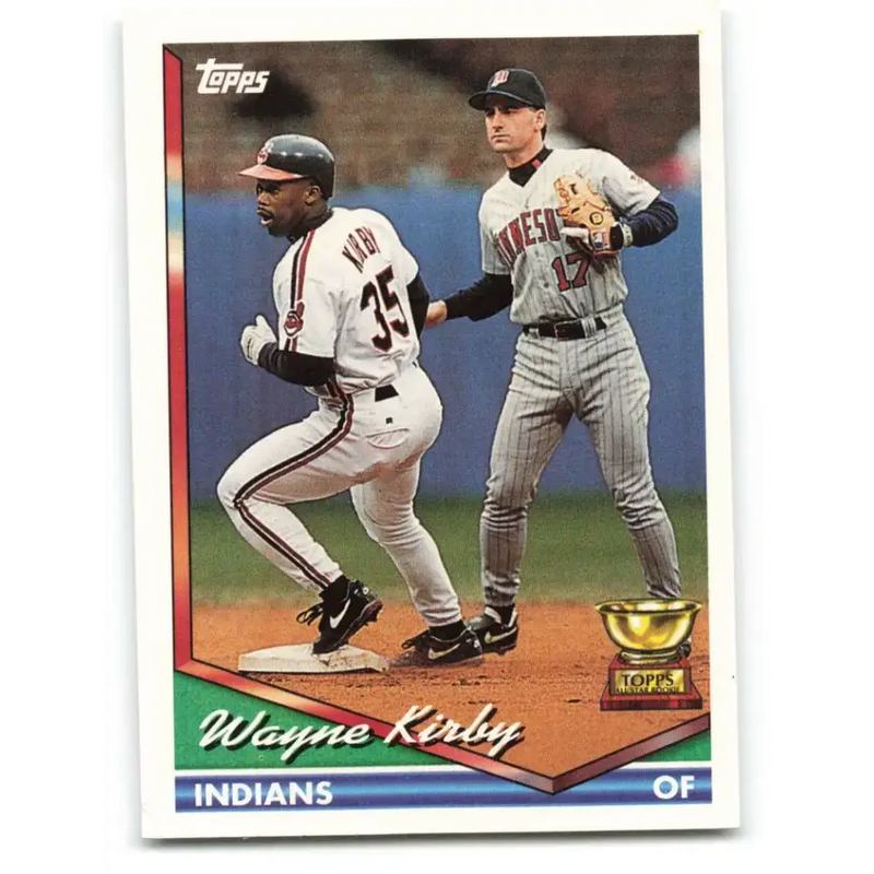 1994 Topps #508 Wayne Kirby EX Excellent Cleveland Indians Baseball Card - Baseball Card Single