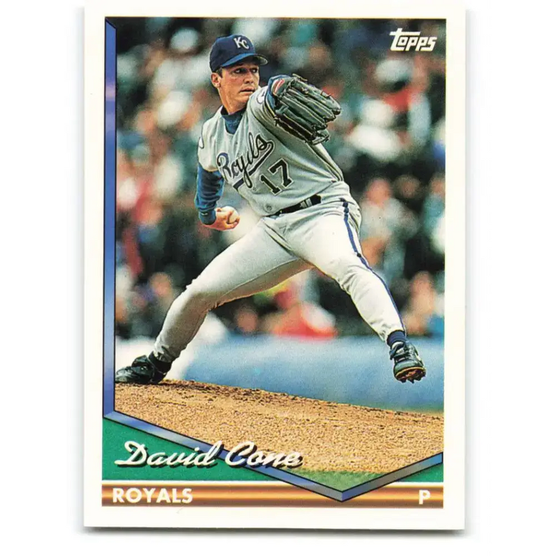 1994 Topps #510 David Cone EX Excellent Kansas City Royals Baseball Card - Baseball Card Single