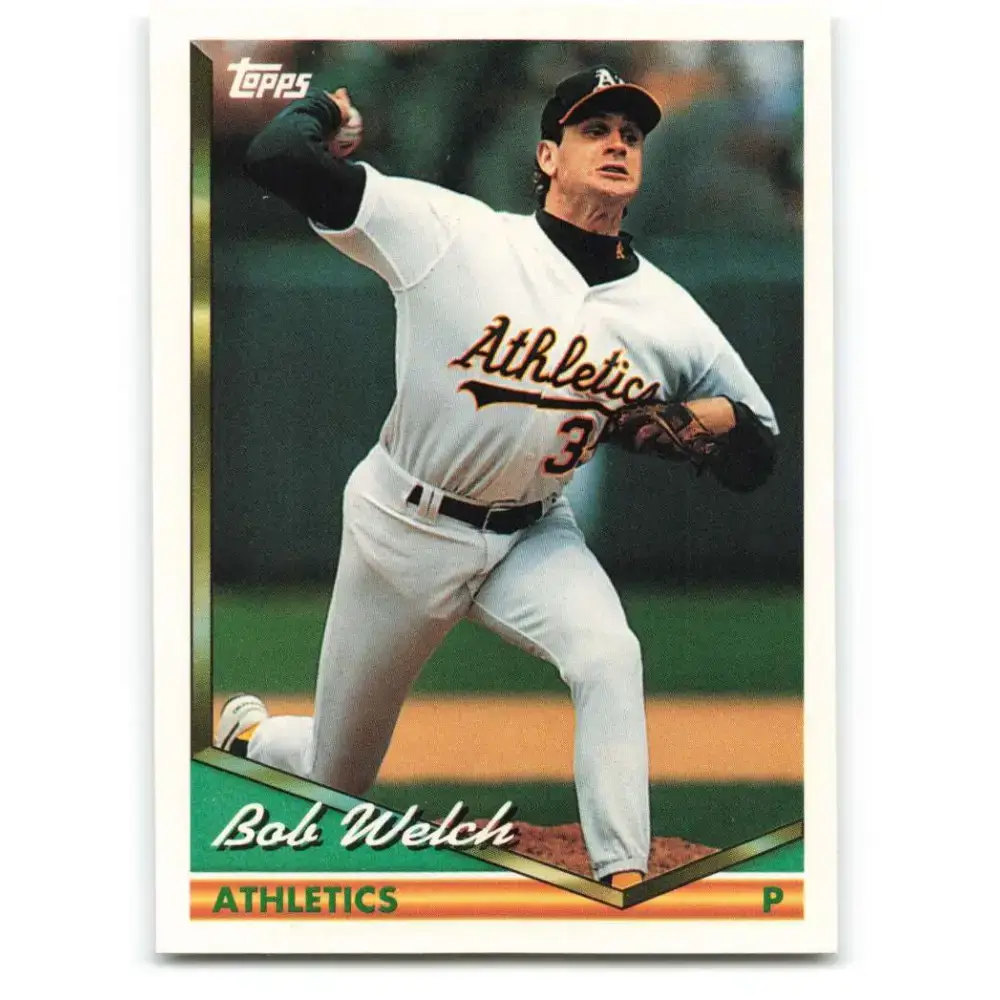 1994 Topps #521 Bob Welch EX Excellent Oakland Athletics Baseball Card - Baseball Card Single