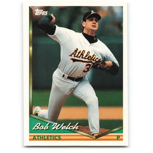 1994 Topps #521 Bob Welch EX Excellent Oakland Athletics Baseball Card