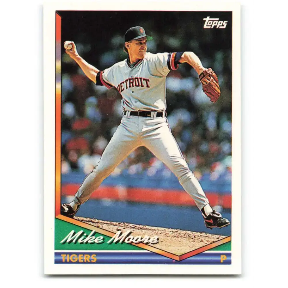 1994 Topps #523 Mike Moore EX Excellent Detroit Tigers Baseball Card - Baseball Card Single
