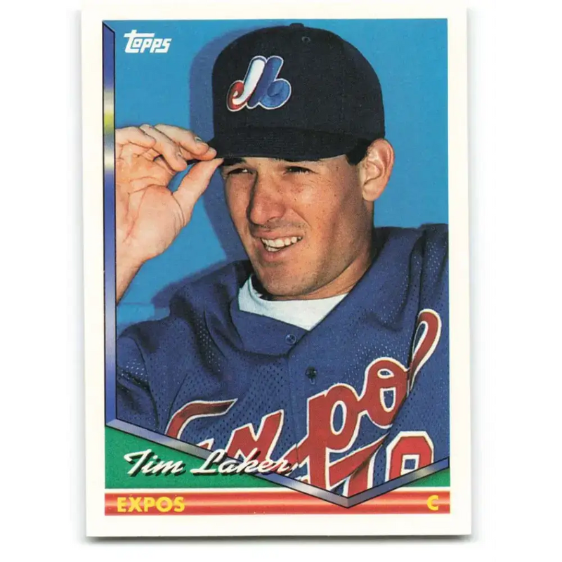 1994 Topps #524 Tim Laker EX Excellent Montreal Expos Baseball Card - Baseball Card Single