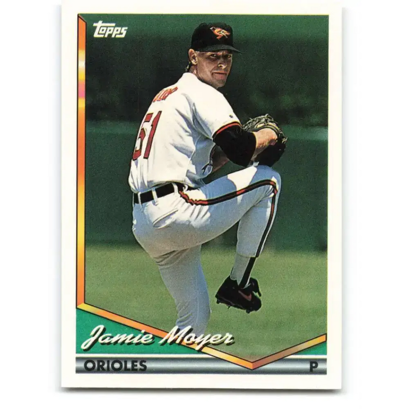 1994 Topps #526 Jamie Moyer EX Excellent Baltimore Orioles Baseball Card - Baseball Card Single
