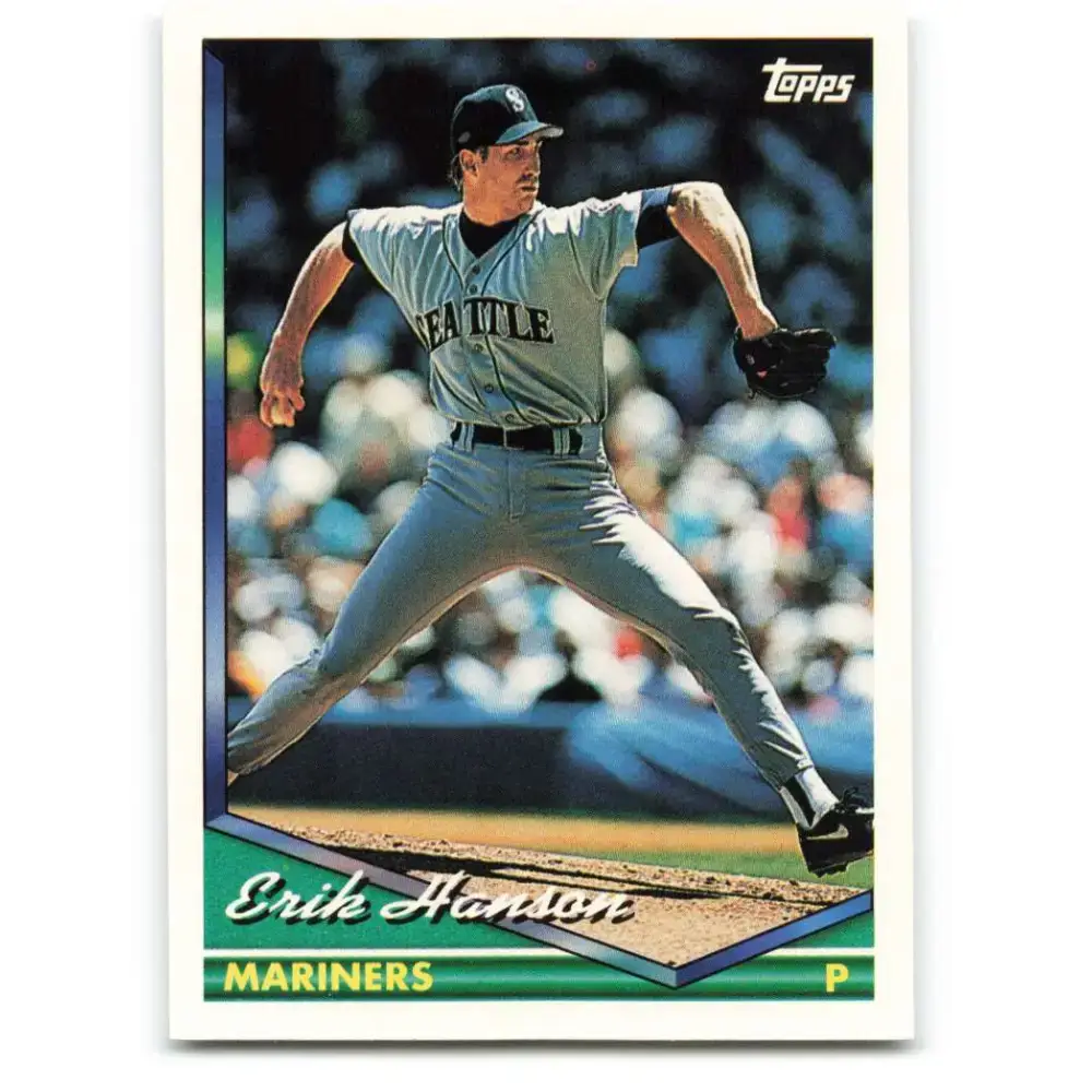 1994 Topps #529 Erik Hanson EX Excellent Seattle Mariners Baseball Card - Baseball Card Single
