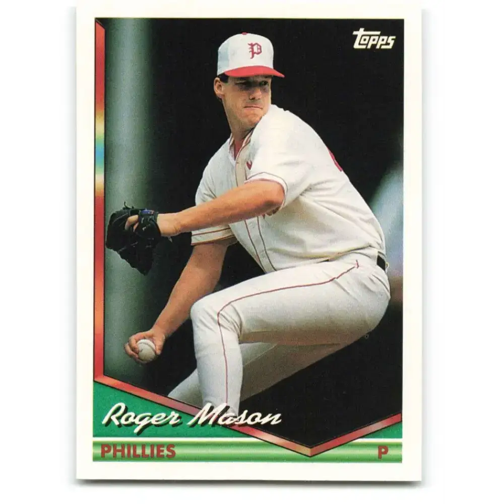 1994 Topps #533 Roger Mason EX Excellent Philadelphia Phillies Baseball Card - Baseball Card Single