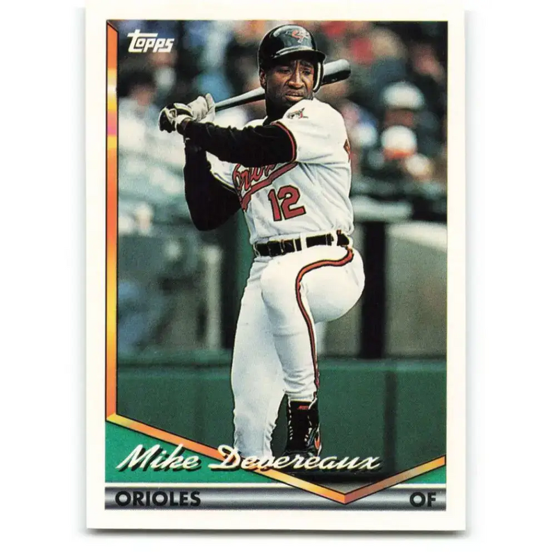 1994 Topps #534 Mike Devereaux EX Excellent Baltimore Orioles Baseball Card
