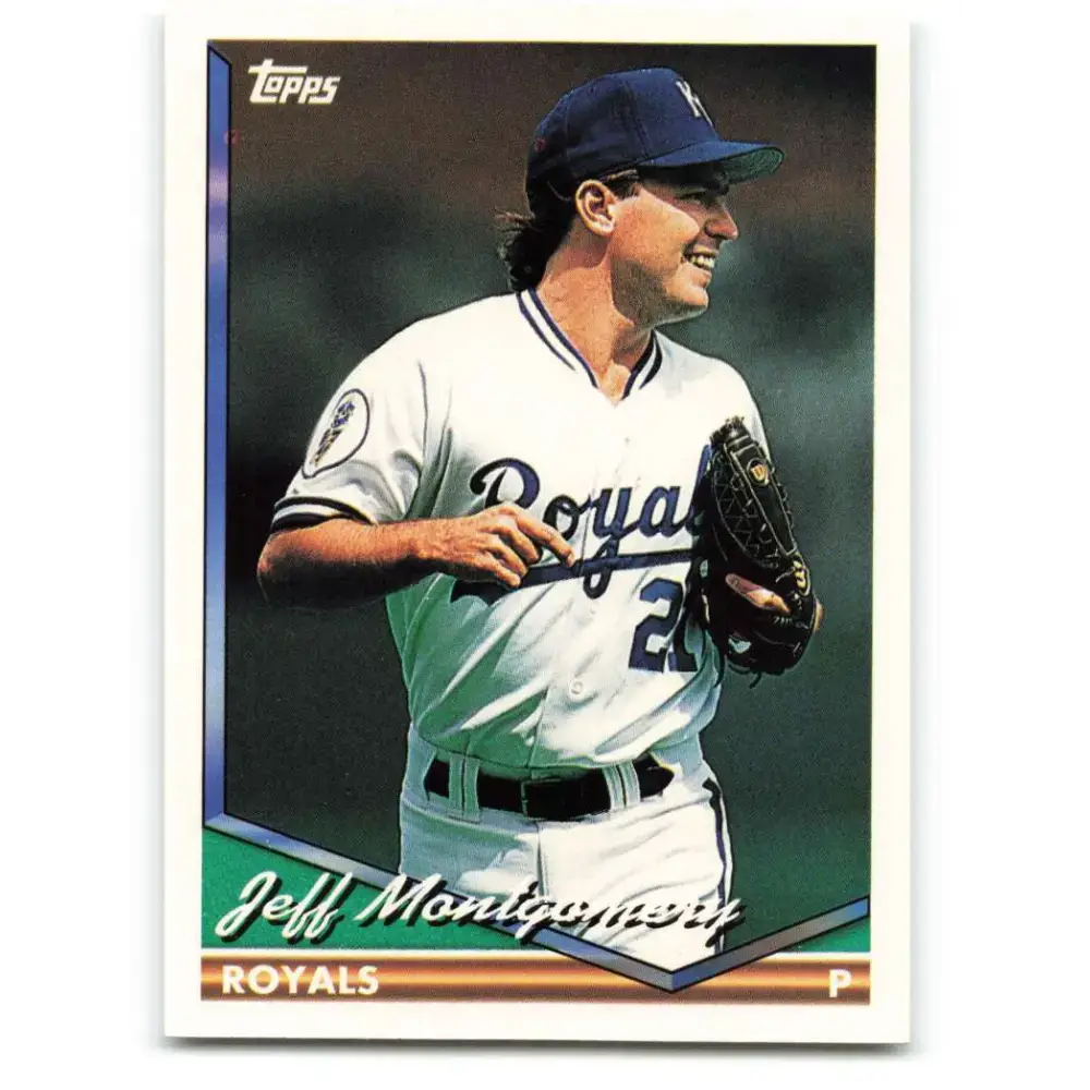 1994 Topps #535 Jeff Montgomery EX Excellent Kansas City Royals Baseball Card - Baseball Card Single