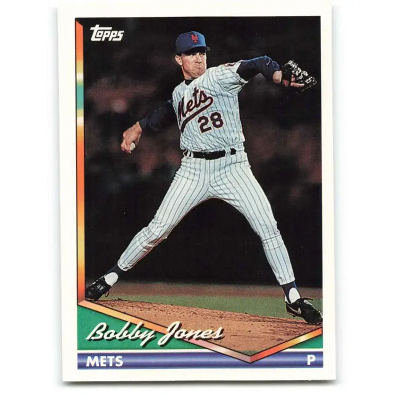 1994 Topps #539 Bobby Jones EX Excellent New York Mets Baseball Card - Baseball Card Single