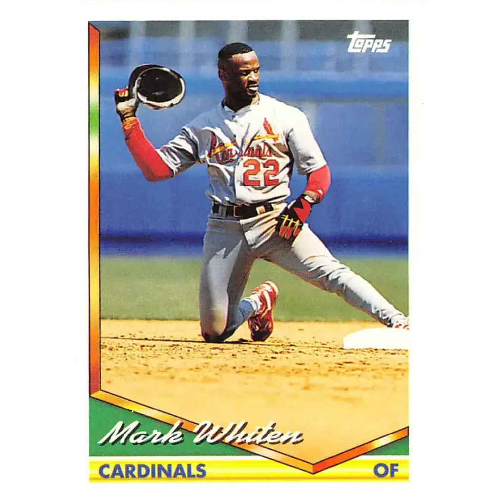 1994 Topps #54 Mark Whiten EX Excellent St. Louis Cardinals Baseball Card - Baseball Card Single