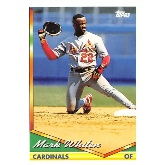 1994 Topps #54 Mark Whiten EX Excellent St. Louis Cardinals Baseball Card - Baseball Card Single