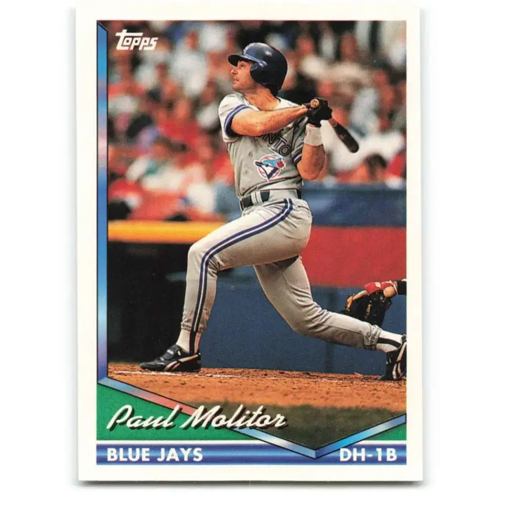 1994 Topps #540 Paul Molitor EX Excellent Toronto Blue Jays Baseball Card - Baseball Card Single