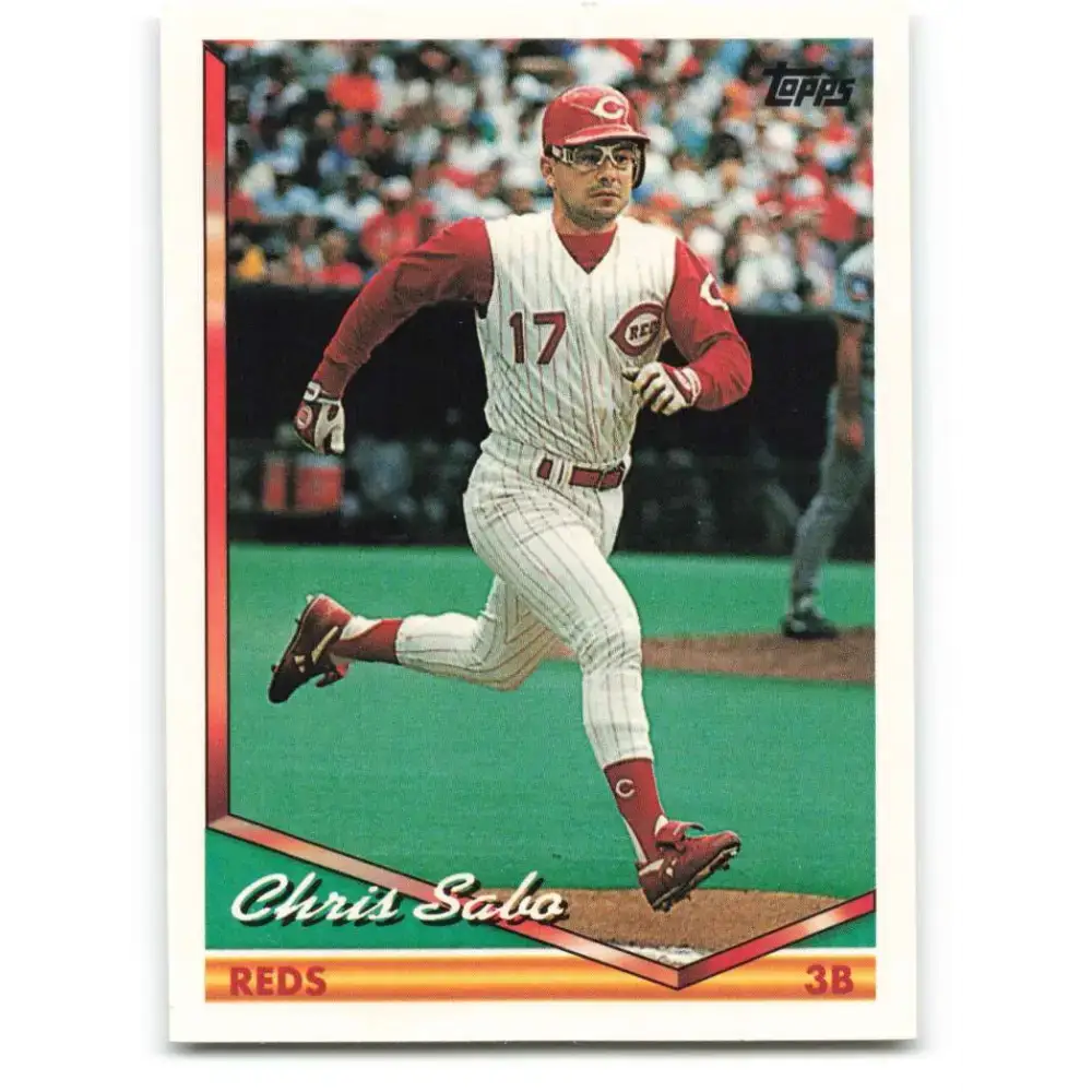 1994 Topps #542 Chris Sabo EX Excellent Cincinnati Reds Baseball Card - Baseball Card Single
