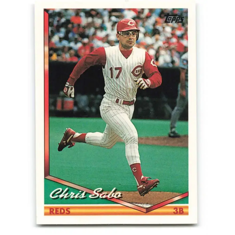 1994 Topps #542 Chris Sabo EX Excellent Cincinnati Reds Baseball Card - Baseball Card Single