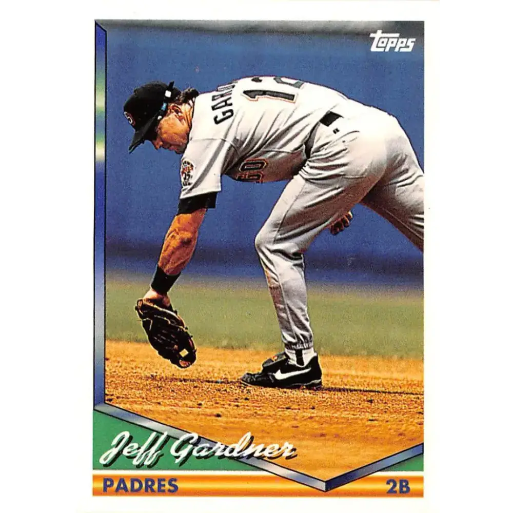 1994 Topps #544 Jeff Gardner EX Excellent San Diego Padres Baseball Card - Baseball Card Single