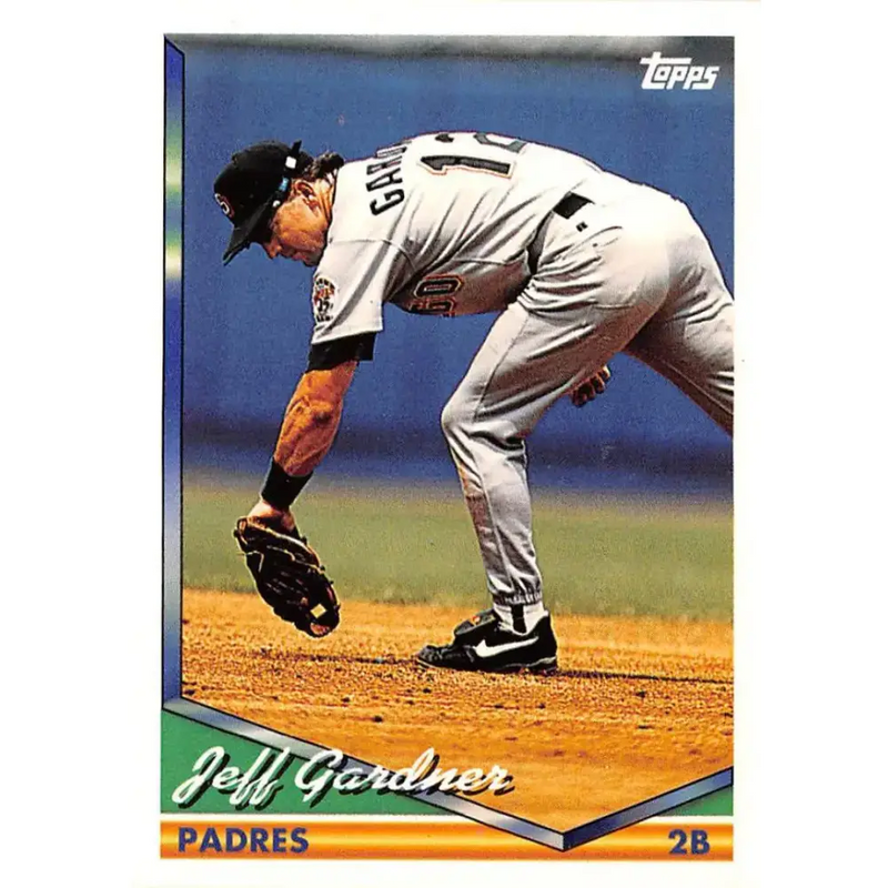 1994 Topps #544 Jeff Gardner EX Excellent San Diego Padres Baseball Card - Baseball Card Single