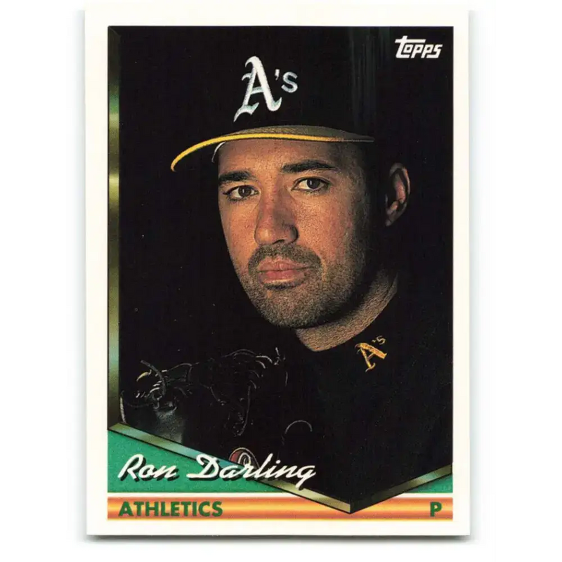 1994 Topps #549 Ron Darling EX Excellent Oakland Athletics Baseball Card - Baseball Card Single