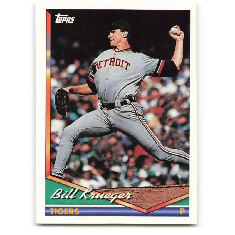 1994 Topps #552 Bill Krueger EX Excellent Detroit Tigers Baseball Card - Baseball Card Single