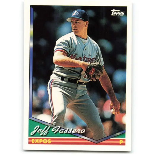 1994 Topps #554 Jeff Fassero EX Excellent Montreal Expos Baseball Card - Baseball Card Single
