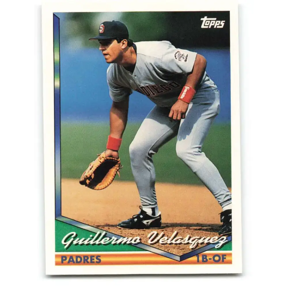 1994 Topps #556 Guillermo Velasquez EX Excellent San Diego Padres Baseball Card - Baseball Card Single