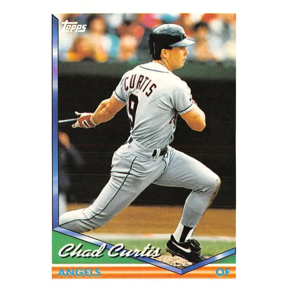 1994 Topps #56 Chad Curtis EX Excellent California Angels Baseball Card - Baseball Card Single