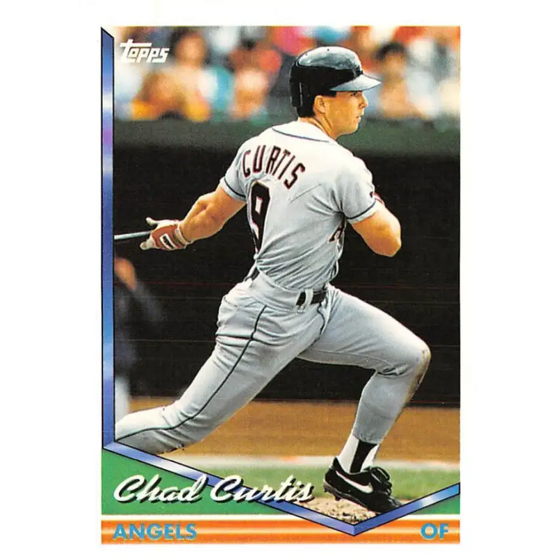1994 Topps #56 Chad Curtis EX Excellent California Angels Baseball Card - Baseball Card Single
