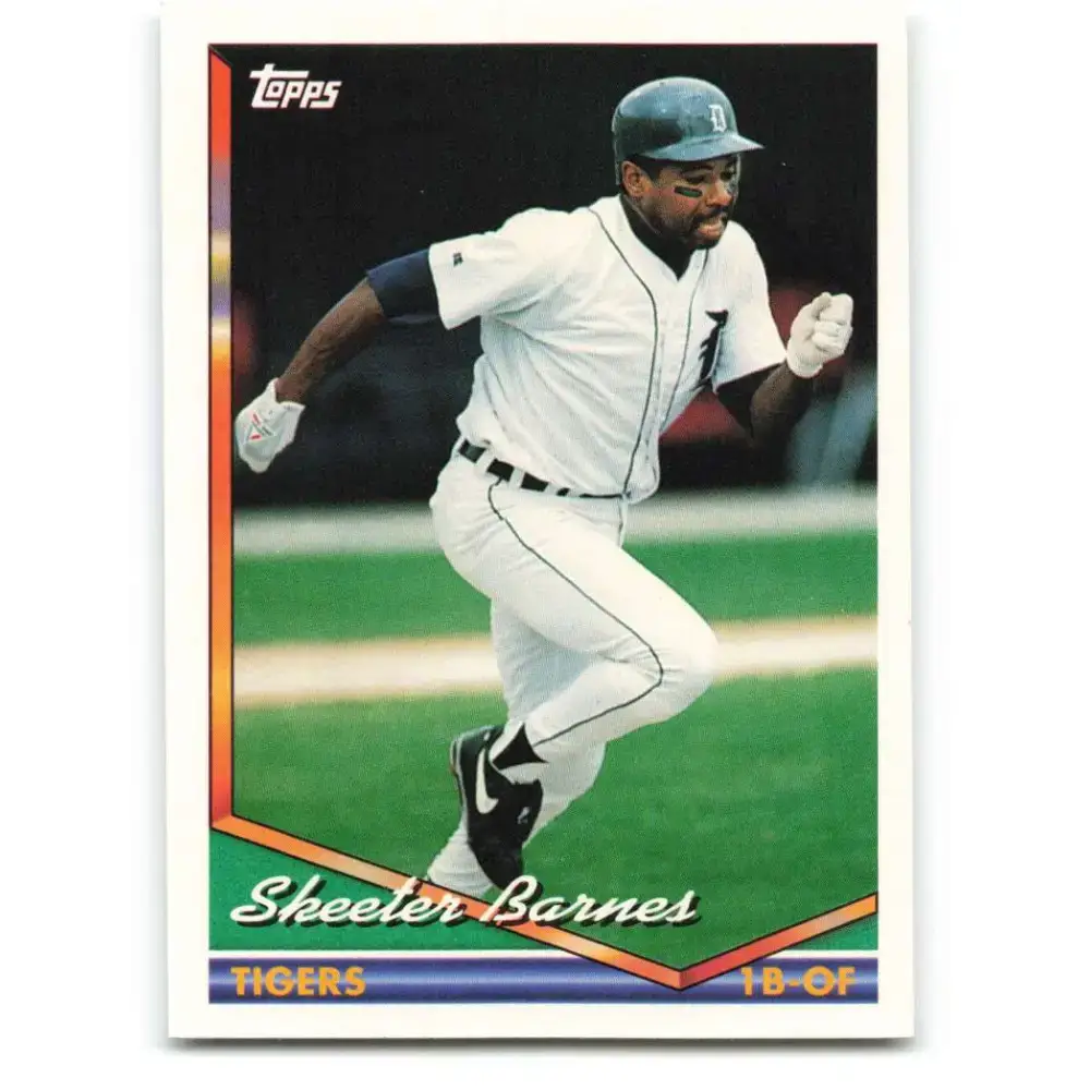 1994 Topps #561 Skeeter Barnes EX Excellent Detroit Tigers Baseball Card - Baseball Card Single