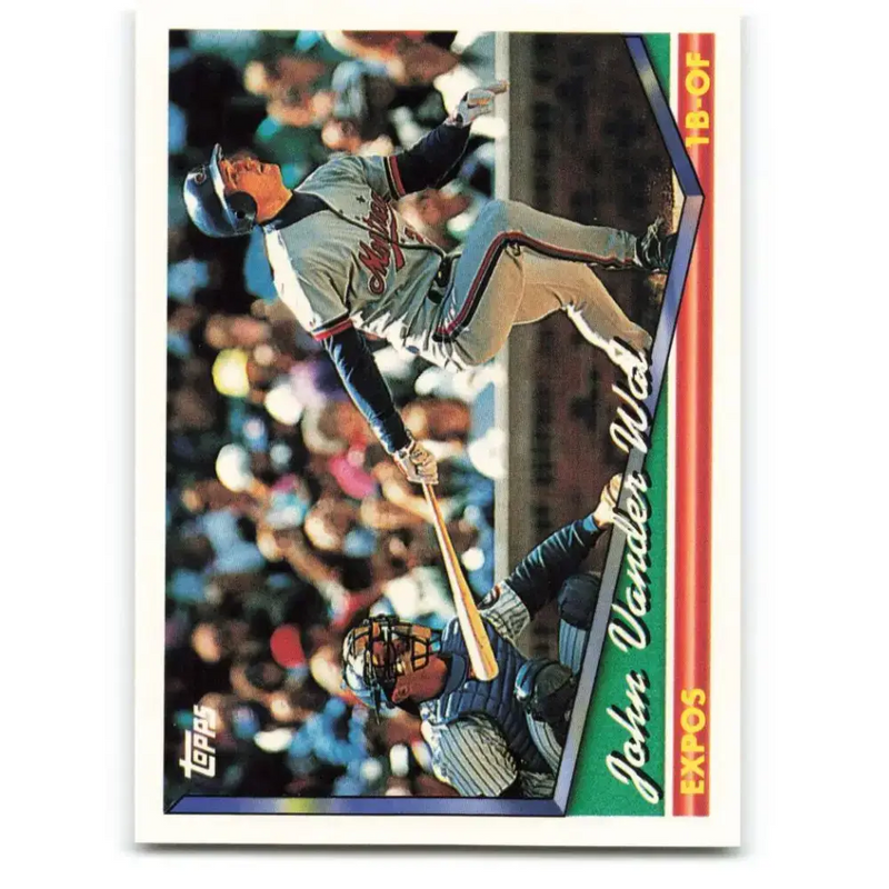 1994 Topps #563 John Vander Wal EX Excellent Montreal Expos Baseball Card - Baseball Card Single
