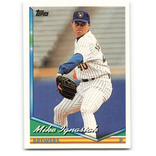 1994 Topps #564 Mike Ignasiak EX Excellent Milwaukee Brewers Baseball Card