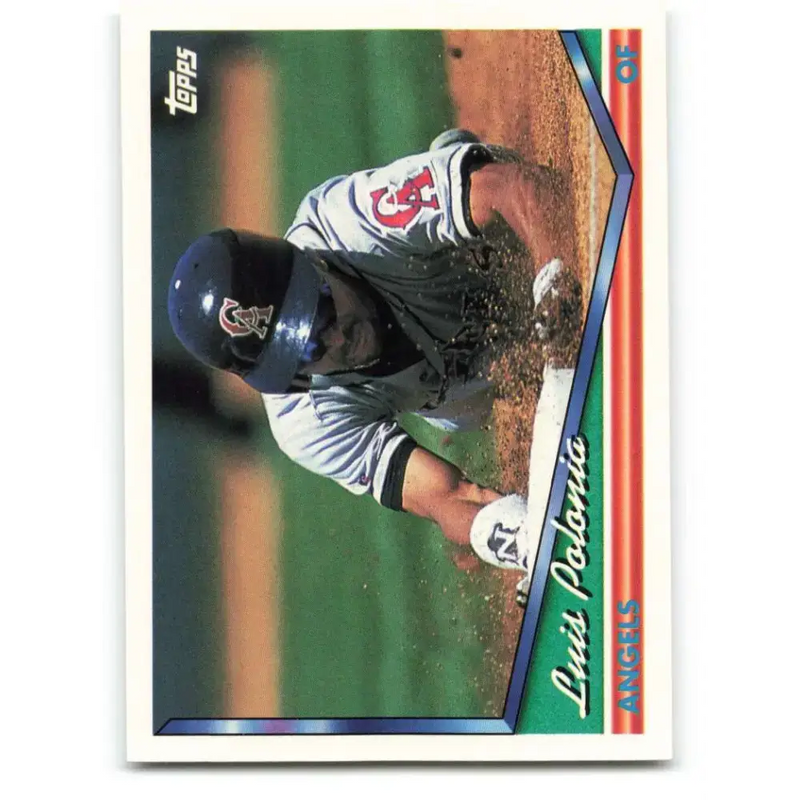 1994 Topps #566 Luis Polonia EX Excellent California Angels Baseball Card