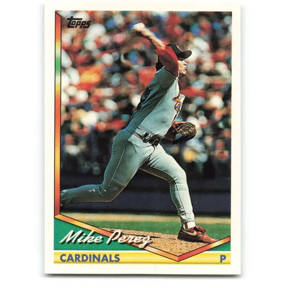 1994 Topps #567 Mike Perez EX Excellent St. Louis Cardinals Baseball Card - Baseball Card Single