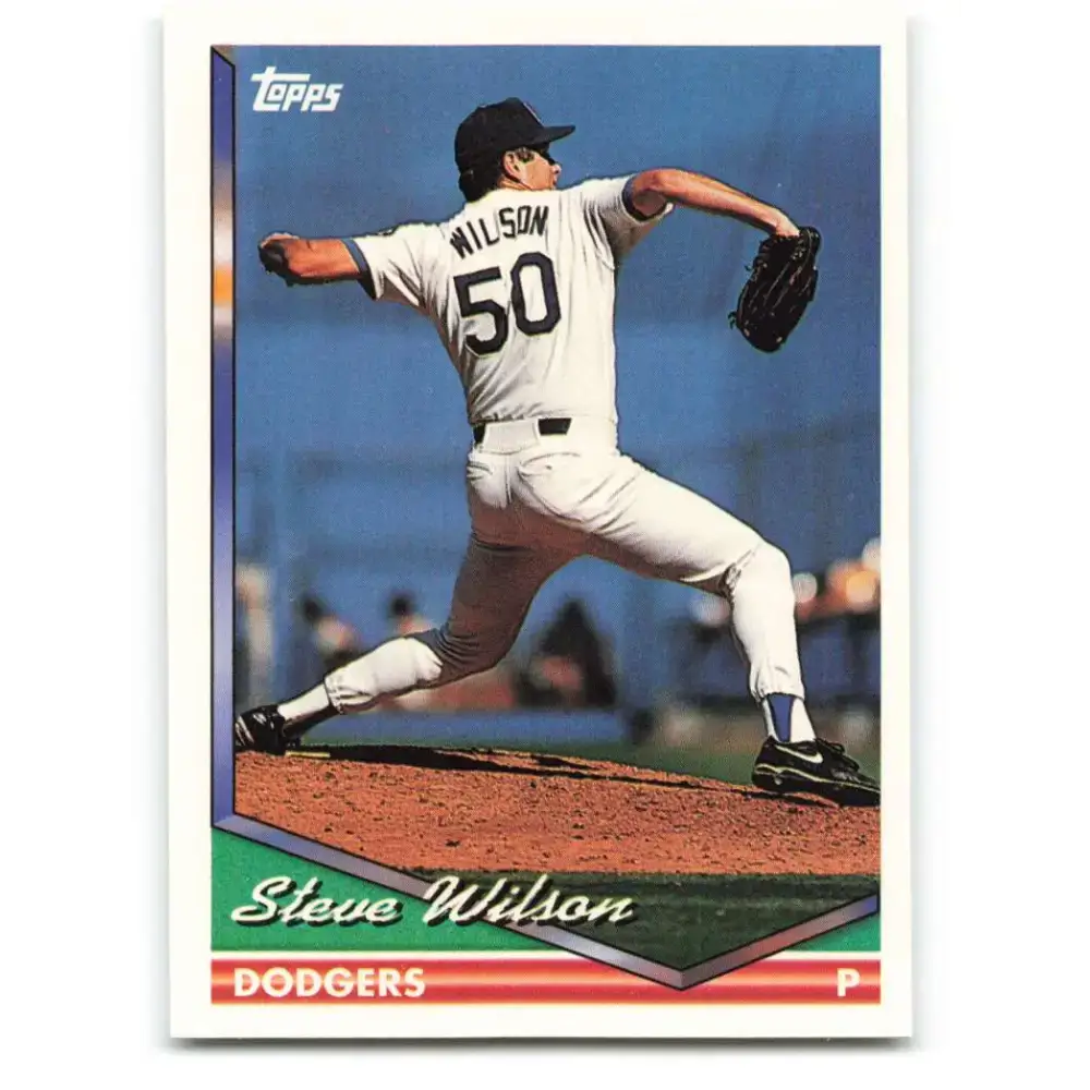 1994 Topps #573 Steve Wilson EX Excellent Los Angeles Dodgers Baseball Card - Baseball Card Single