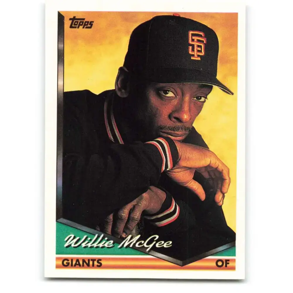 1994 Topps #574 Willie McGee EX Excellent San Francisco Giants Baseball Card - Baseball Card Single