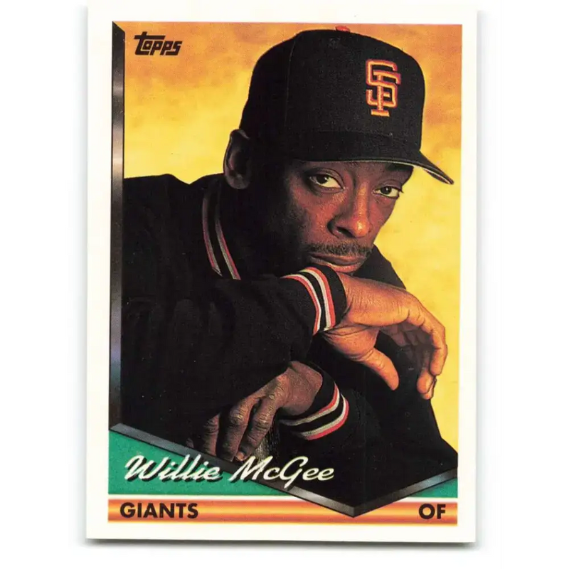 1994 Topps #574 Willie McGee EX Excellent San Francisco Giants Baseball Card - Baseball Card Single