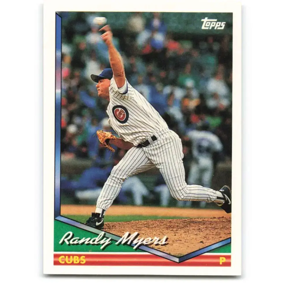 1994 Topps #575 Randy Myers EX Excellent Chicago Cubs Baseball Card - Baseball Card Single