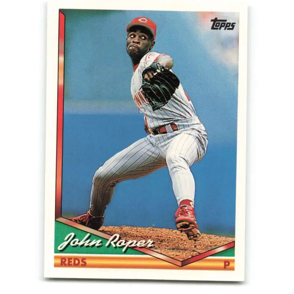 1994 Topps #581 John Roper EX Excellent Cincinnati Reds Baseball Card - Baseball Card Single