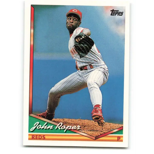 1994 Topps #581 John Roper EX Excellent Cincinnati Reds Baseball Card - Baseball Card Single