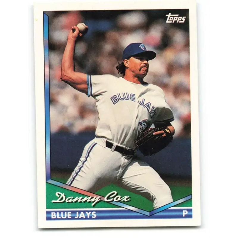1994 Topps #582 Danny Cox EX Excellent Toronto Blue Jays Baseball Card - Baseball Card Single