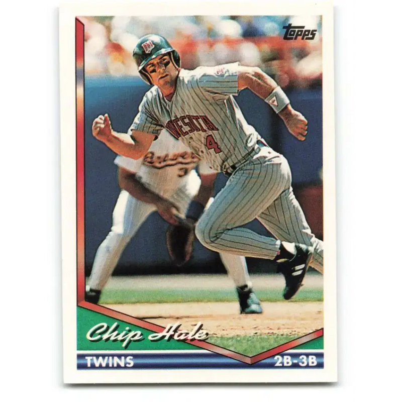 1994 Topps #583 Chip Hale EX Excellent Minnesota Twins Baseball Card - Baseball Card Single