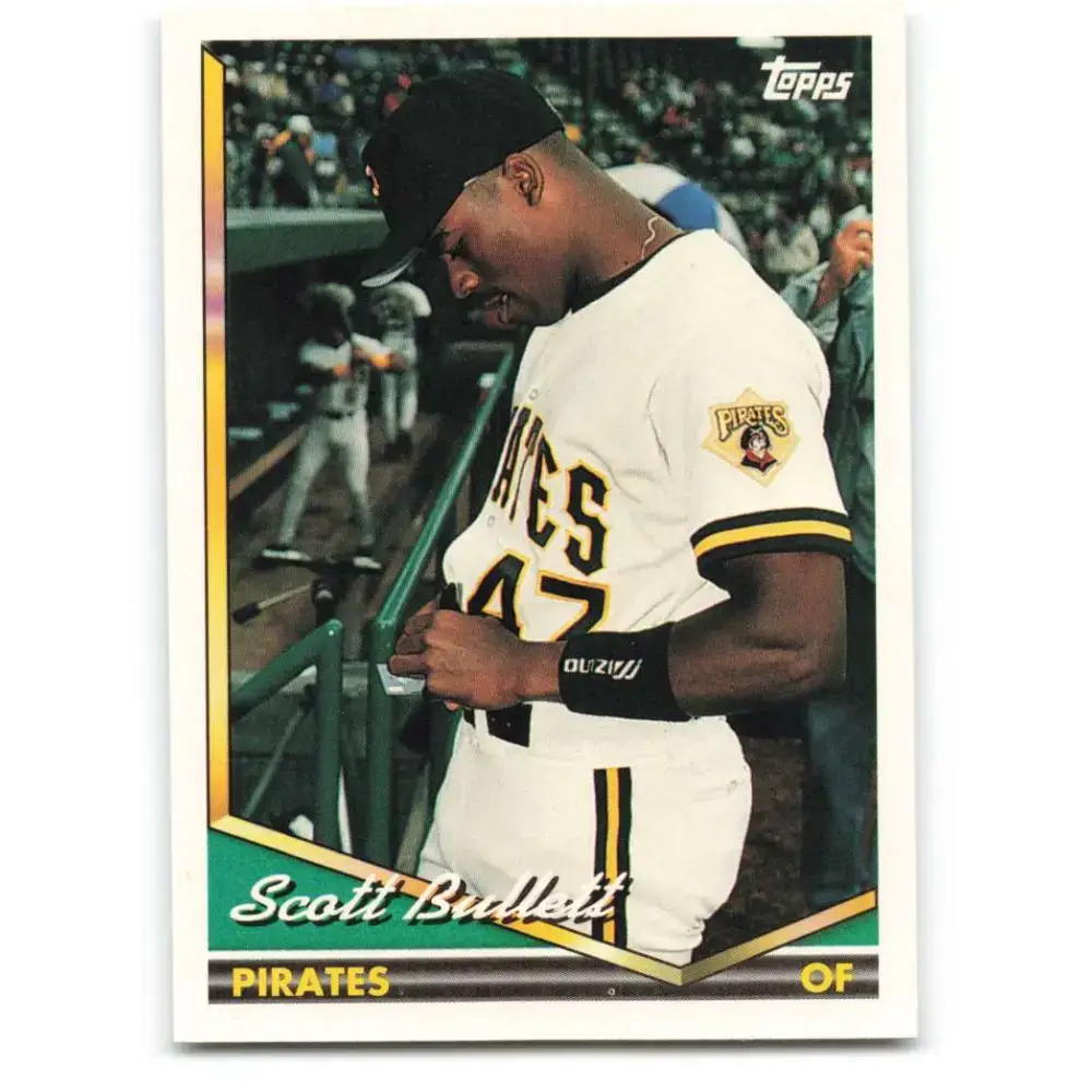 1994 Topps #584 Scott Bullett EX Excellent Pittsburgh Pirates Baseball Card - Baseball Card Single