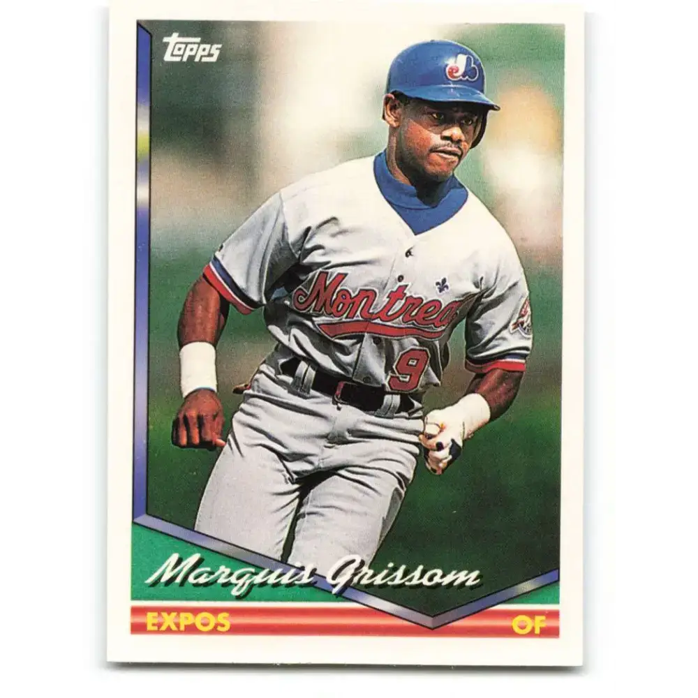 1994 Topps #590 Marquis Grissom EX Excellent Montreal Expos Baseball Card - Baseball Card Single