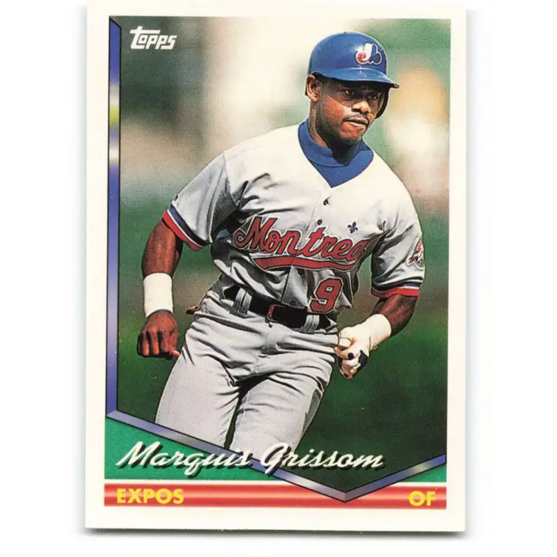 1994 Topps #590 Marquis Grissom EX Excellent Montreal Expos Baseball Card - Baseball Card Single