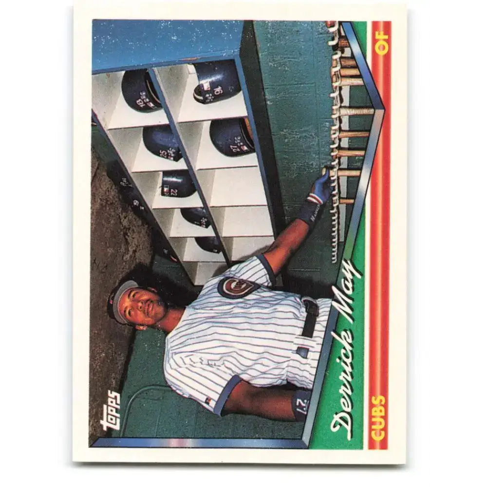 1994 Topps #6 Derrick May EX Excellent Chicago Cubs Baseball Card - Baseball Card Single