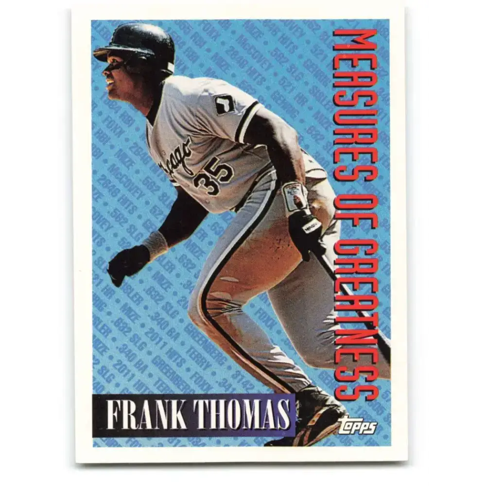 1994 Topps #601 Frank Thoma EX Excellent Chicago White Sox Baseball Card - Baseball Card Single