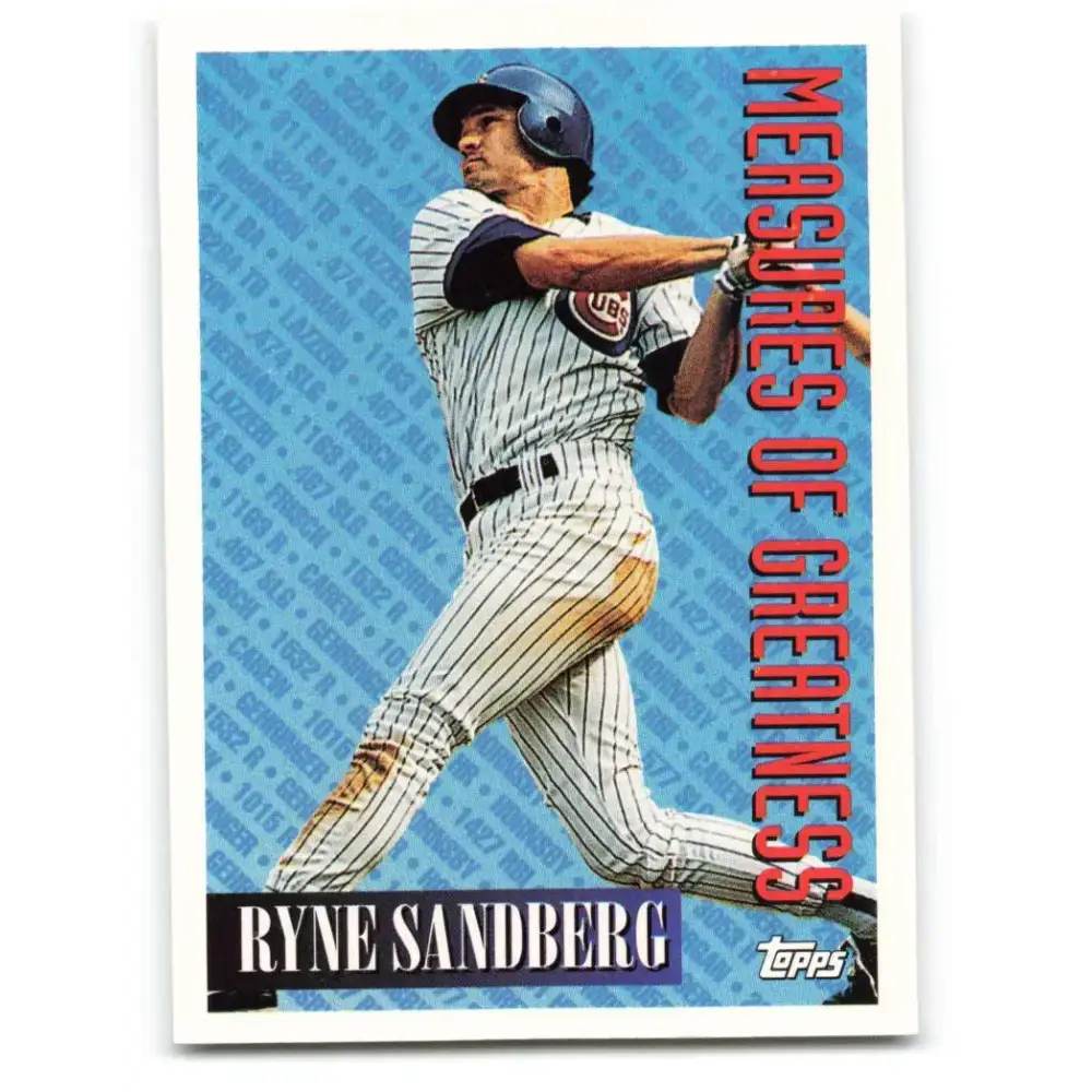 1994 Topps #602 Ryne Sandberg EX Excellent Chicago Cubs Baseball Card - Baseball Card Single