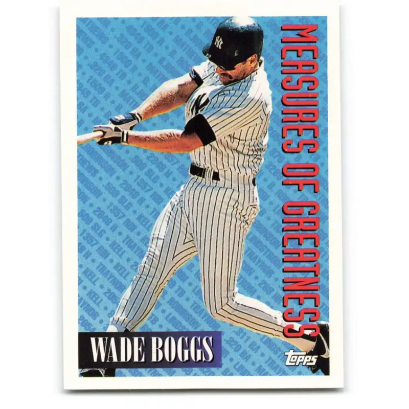 1994 Topps #603 Wade Boggs EX Excellent New York Yankees Baseball Card - Baseball Card Single