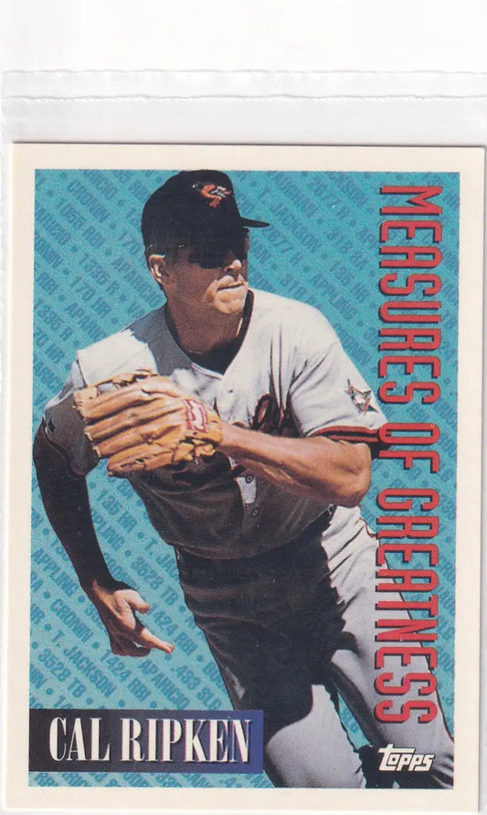1994 TOPPS #604 CAL RIPKEN JR MEASURES OF GREATNESS- BALTIMORE ORIOLES - Baseball Card Single