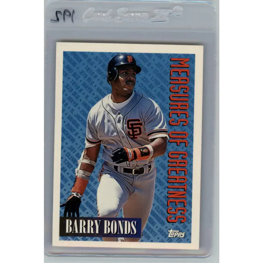 1994 Topps #605 Barry Bonds EX Excellent San Francisco Giants Baseball Card - Baseball Card Single