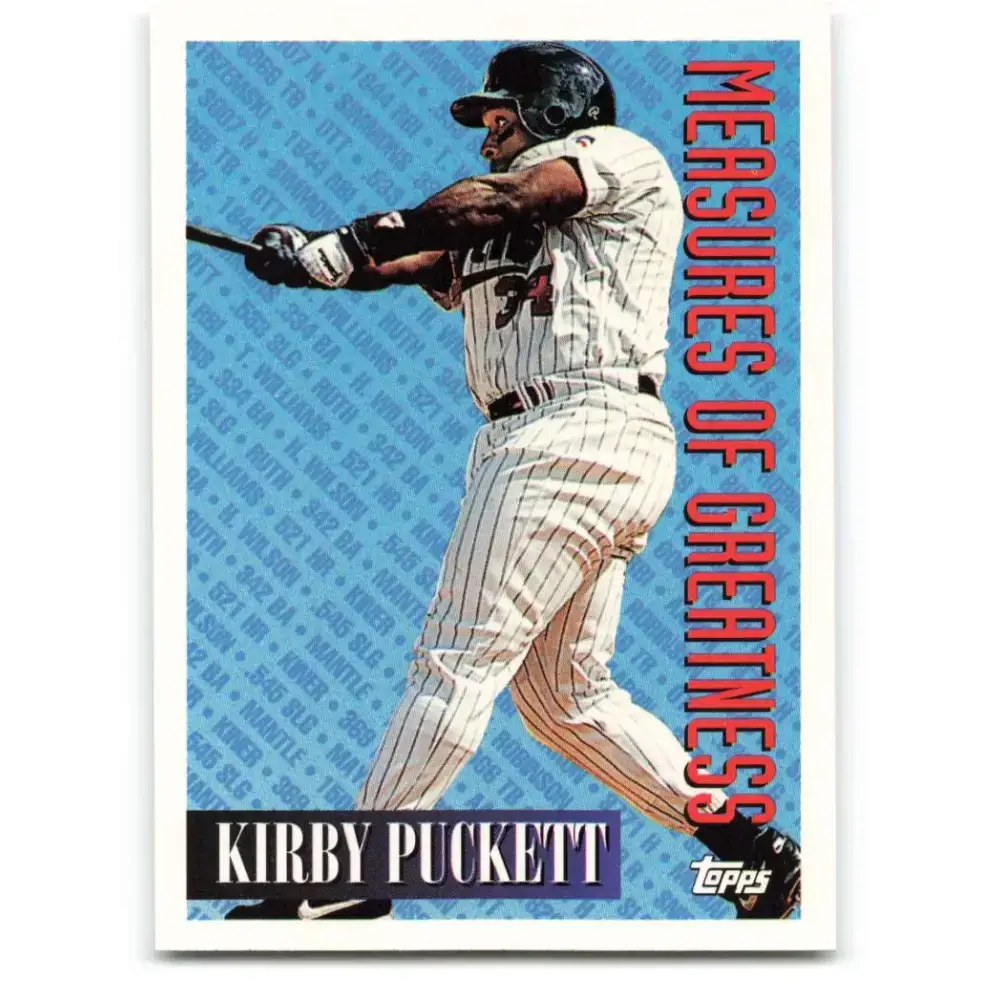 1994 Topps #607 Kirby Puckett EX Excellent Minnesota Twins Baseball Card - Baseball Card Single