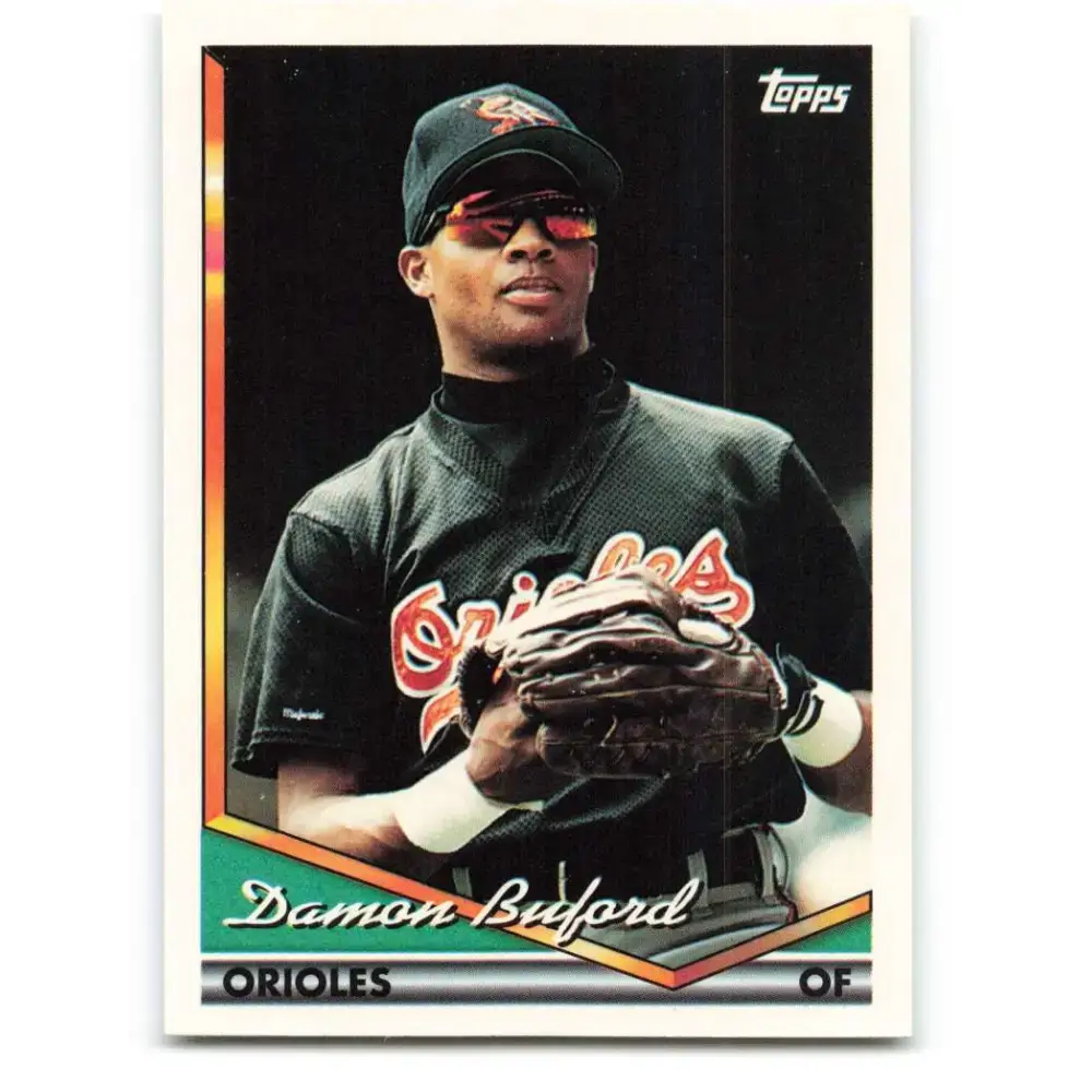1994 Topps #61 Damon Buford EX Excellent Baltimore Orioles Baseball Card - Baseball Card Single