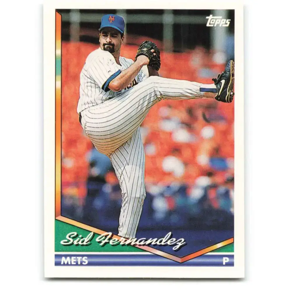1994 Topps #615 Sid Fernandez EX Excellent New York Mets Baseball Card - Baseball Card Single